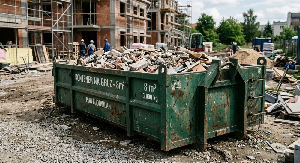 Wywóz GRUZU poremontowe Cegły odpady worek BIG BAG 1m3