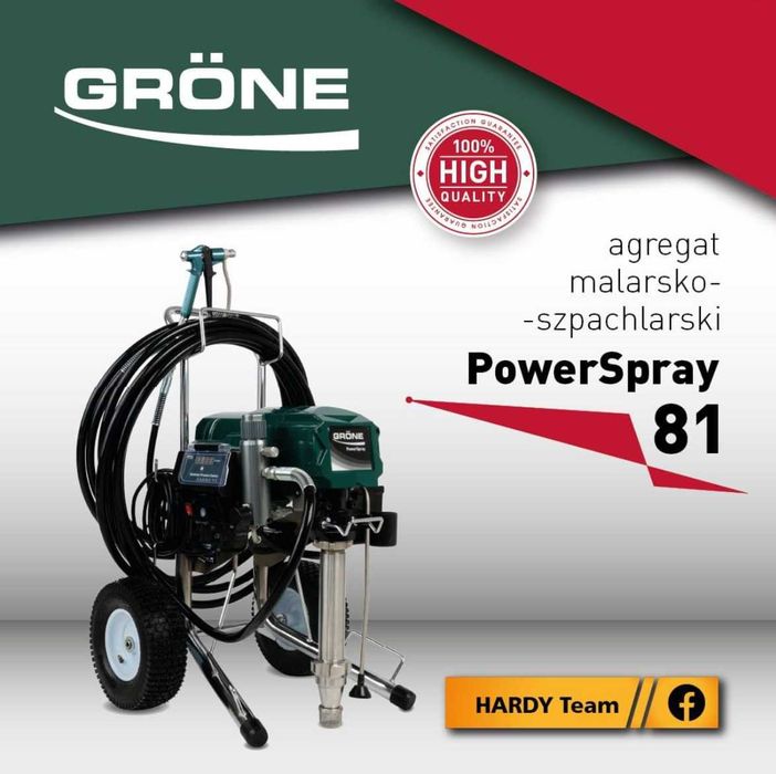 Agregat malarsko-szpachlarski do gładzi Power Spray 81 4500W Grone