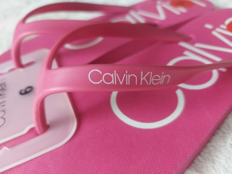 Klapki Japonki Calvin Klein różowe 36
