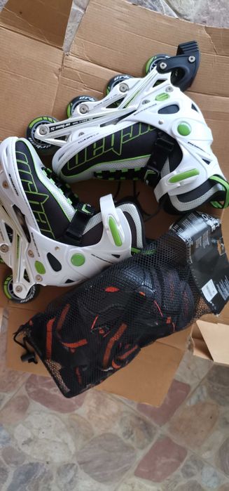 Patins em linha extensíveis como novos