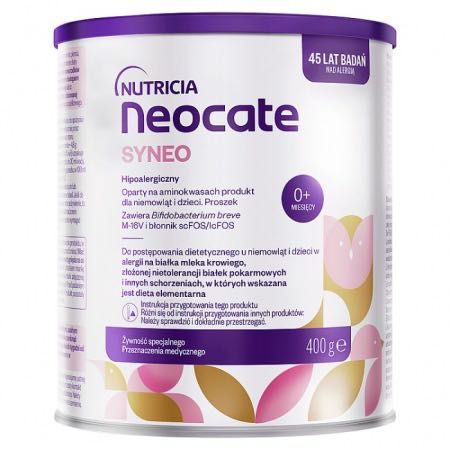 Nutricia Neocate Syneo, hipoalergiczny preparat mlekozastępczy dla niemowląt i dzieci