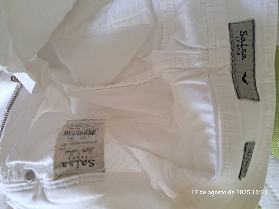 Calças Salsa Secret W27. Branco