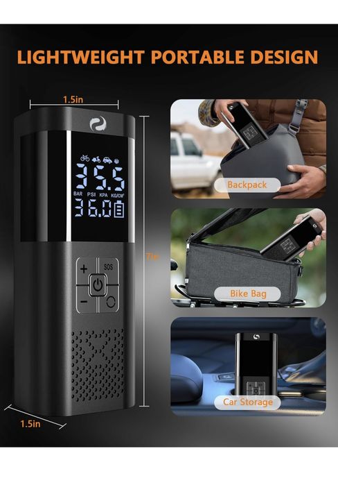 Compressor de ar portátil 150PSI 12V