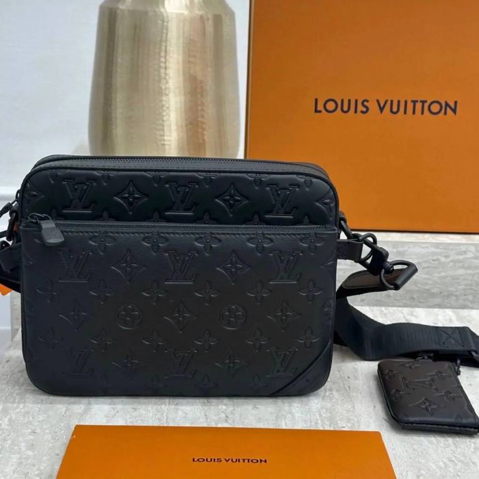 Чоловіча сумка ЛВ Луї Вітон Louis Vuitton слінг шкіряна