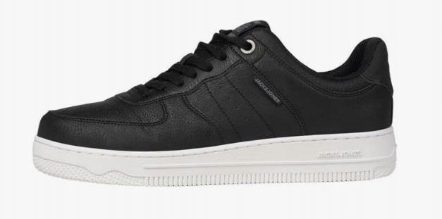 Męskie Sneakersy Czarne Skórzane Jack & Jones Rozmiar 45