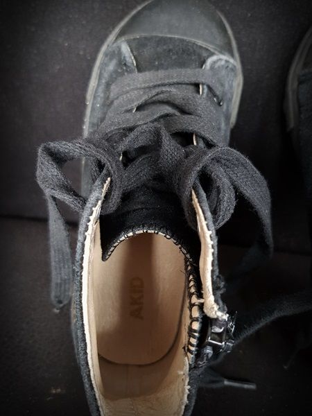 Diesel i Akid - buty trampki skórzane na zamku