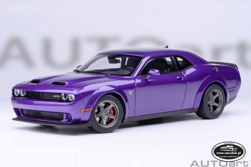 Nowość AUTOart Dodge Challenger SRT Super Stock 2023  Plum Crazy 1/18