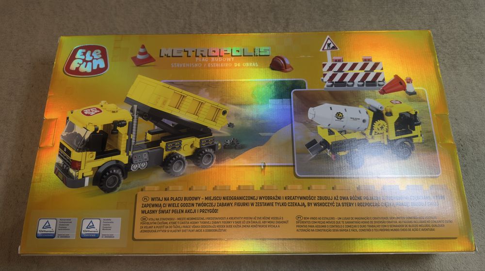 Metropolis Plac Budowy zestaw klocków Elefun Nowy
