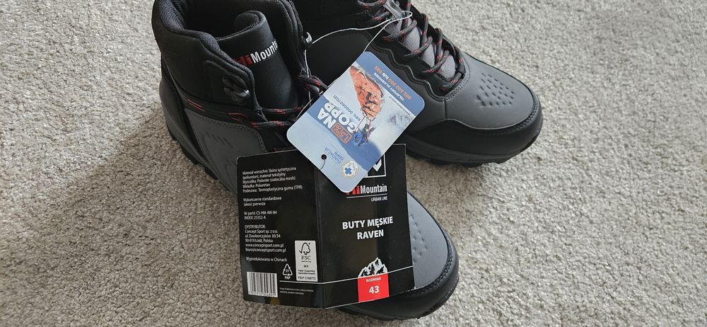 Buty trekkingowe HiMountain nowe roz. 43