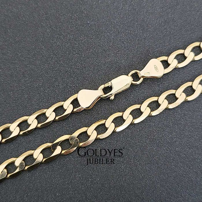 Złoty łańcuszek pancerka próby złota 585