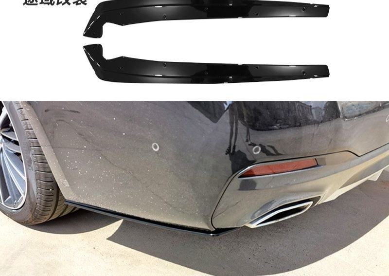 Элероны накладки бампера на BMW 5 G20 G30 F10 диффузор спойлер сплітер