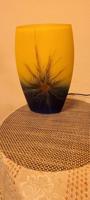 Sprzedam wazon wczesny PRL,Szkło palone