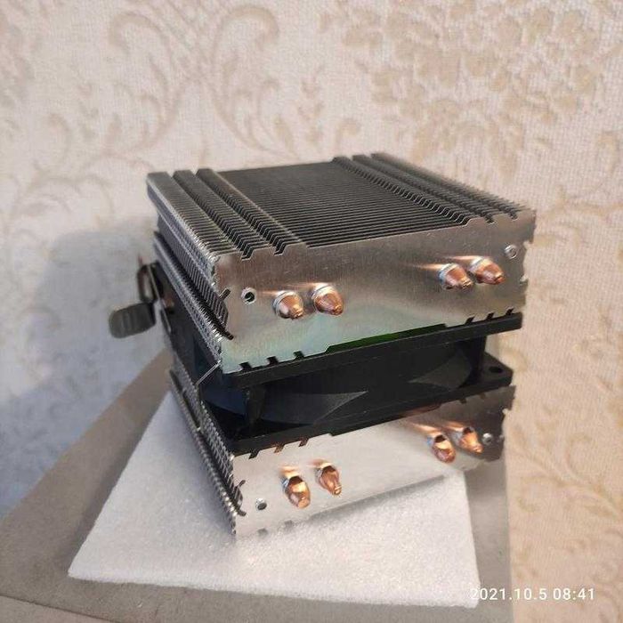 Кулер для процесора Intel/AMD, Lanshuo TDP 130w баштовий, тихий