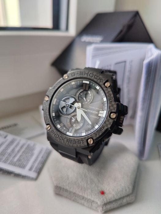 Casio G-Shock GST-B100X-1a Tough Solar szafir carbon Bluetooth
