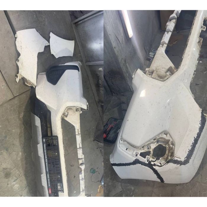 Ремонт бамперов пайка пластика любой сложности крепления решетки фары