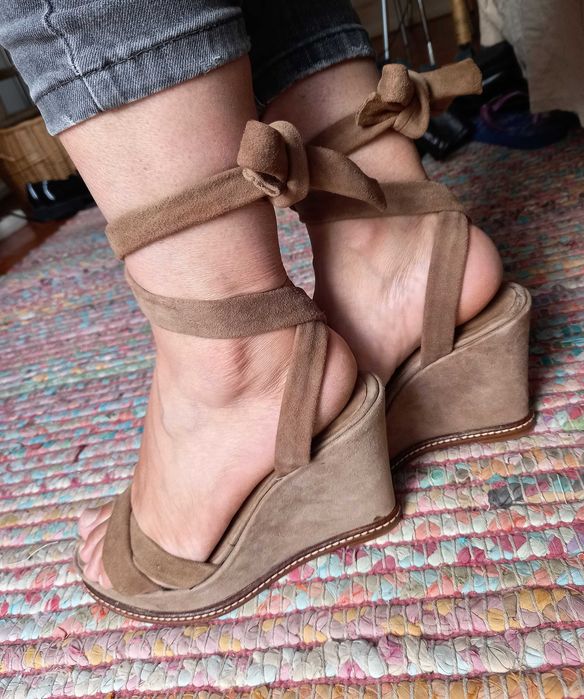 Sandálias - salto em cunha - Mer du Nord - 37