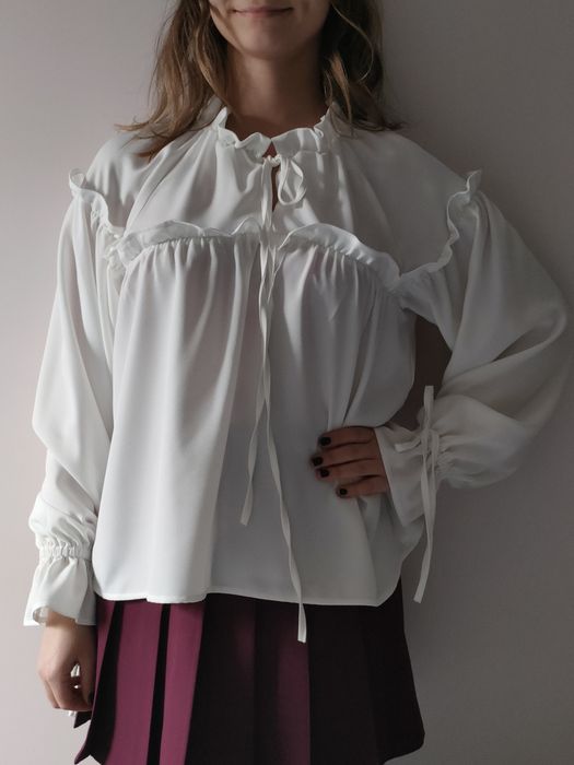 Biała koszula handmade