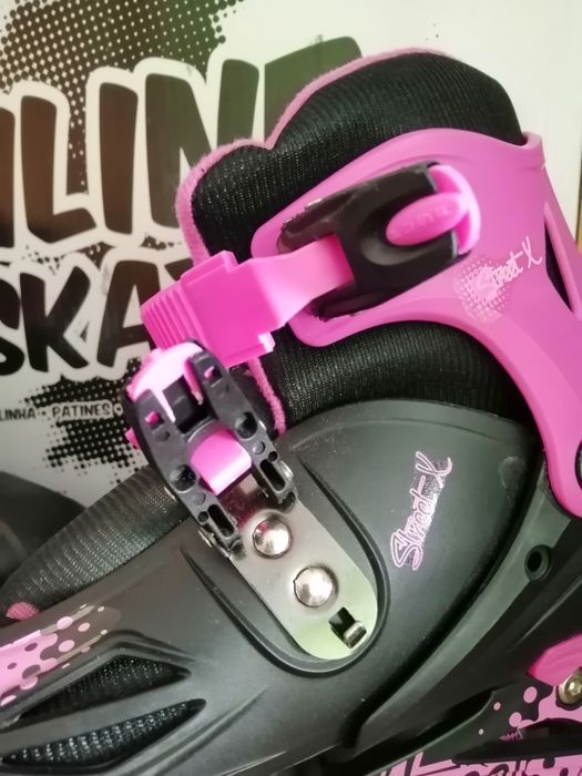 Patins em linha (34-37) Capacete e Joelheiras