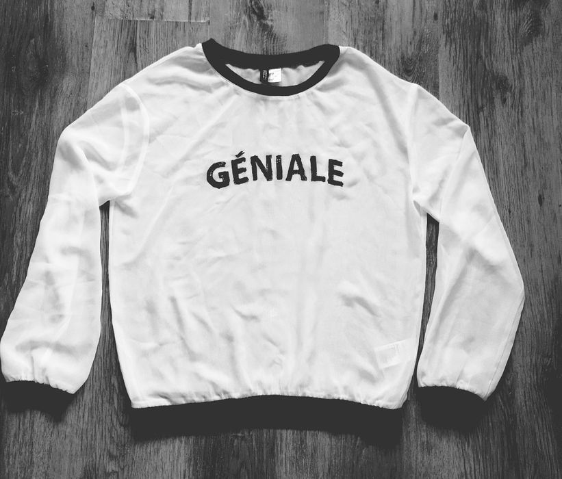 Bluza bluzka siateczka 42 H&M przezroczysta cienka