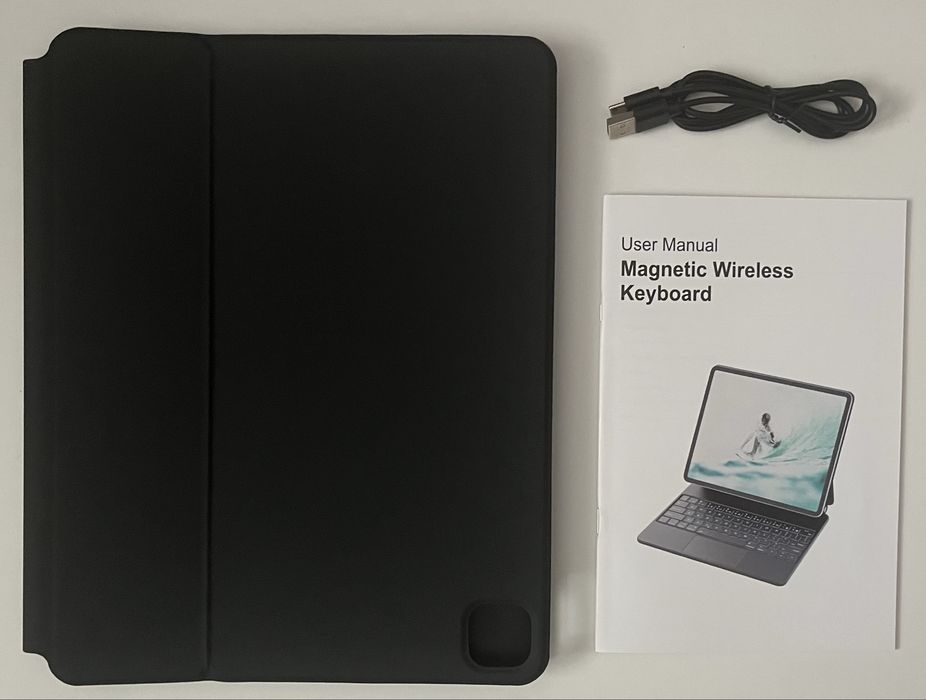 Klawiatura Earto iPad Pro 12.9 Magnes Touchpad Podświetlenie AZERTY