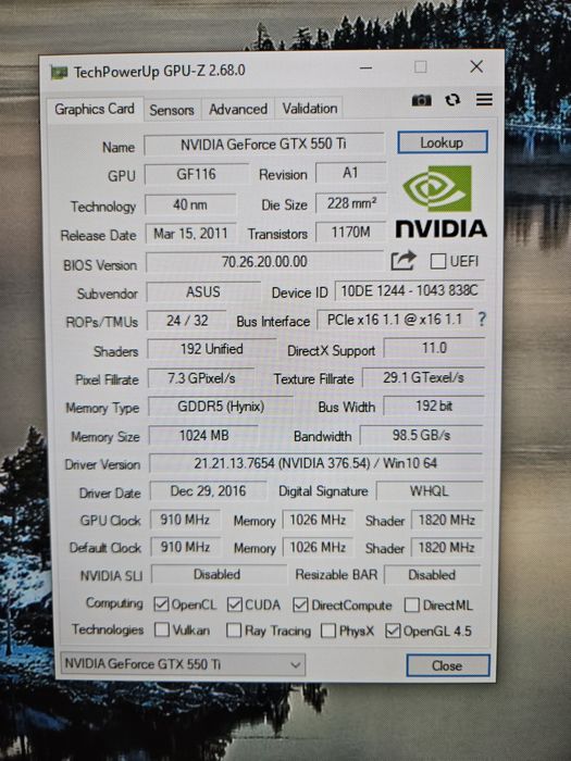 Ігровий пк,бюджетний комп'ютер,игровой пк i3 8100+gtx 550ti,8 ddr4;ssd