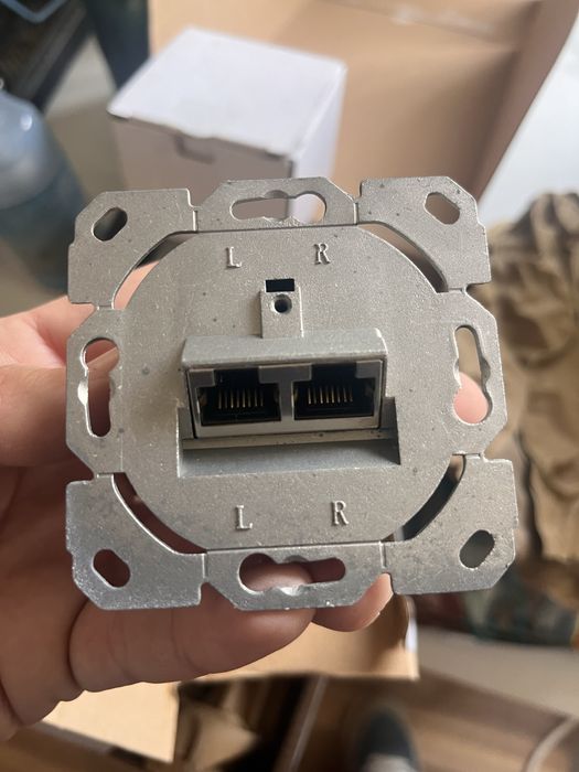 Tomada rede RJ-45 blindada CAT6