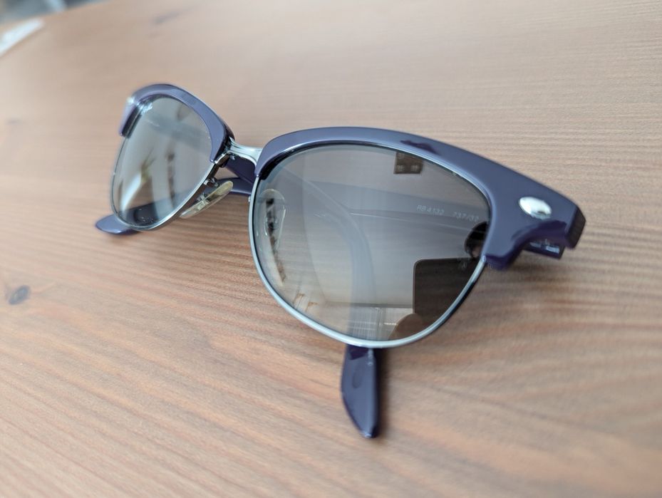 Okulary Ray-Ban ciemny fiolet