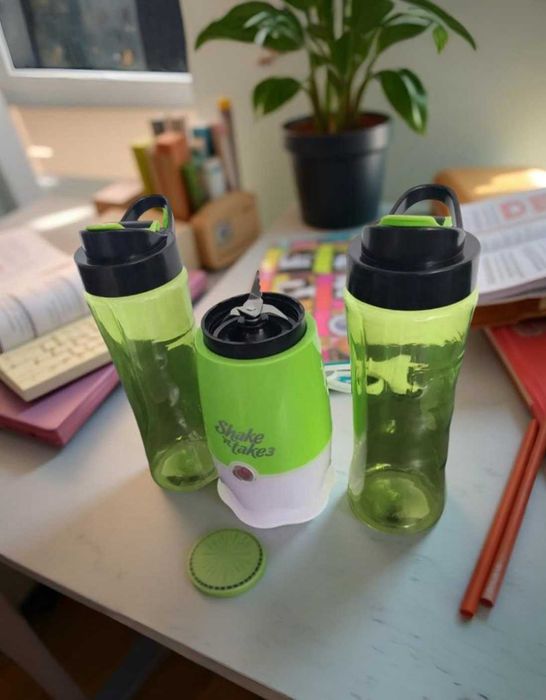 Міні блендер для коктейлів shaken take з пляшкою шейкером