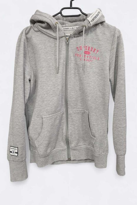 Bluza Superdry szara z kapturem rozpinana rozm. 40