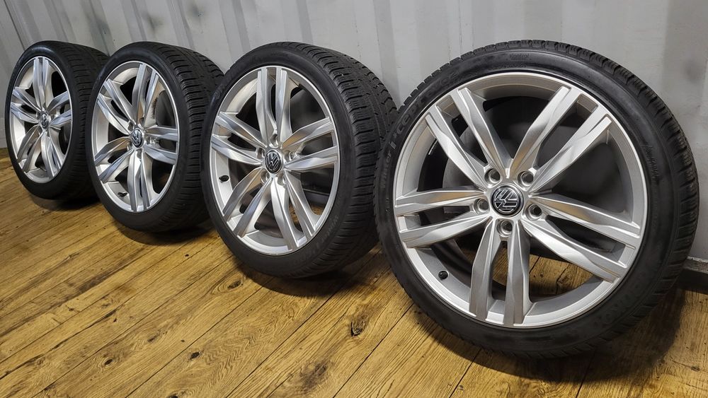 Felgi Koła VW 18" 5x112 z oponami 225/40 R18 Golf 8 7 6 GTI GTD Caddy Touran