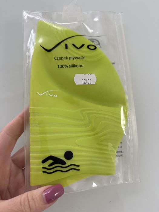 Czepek silikonowy do pływania nowy