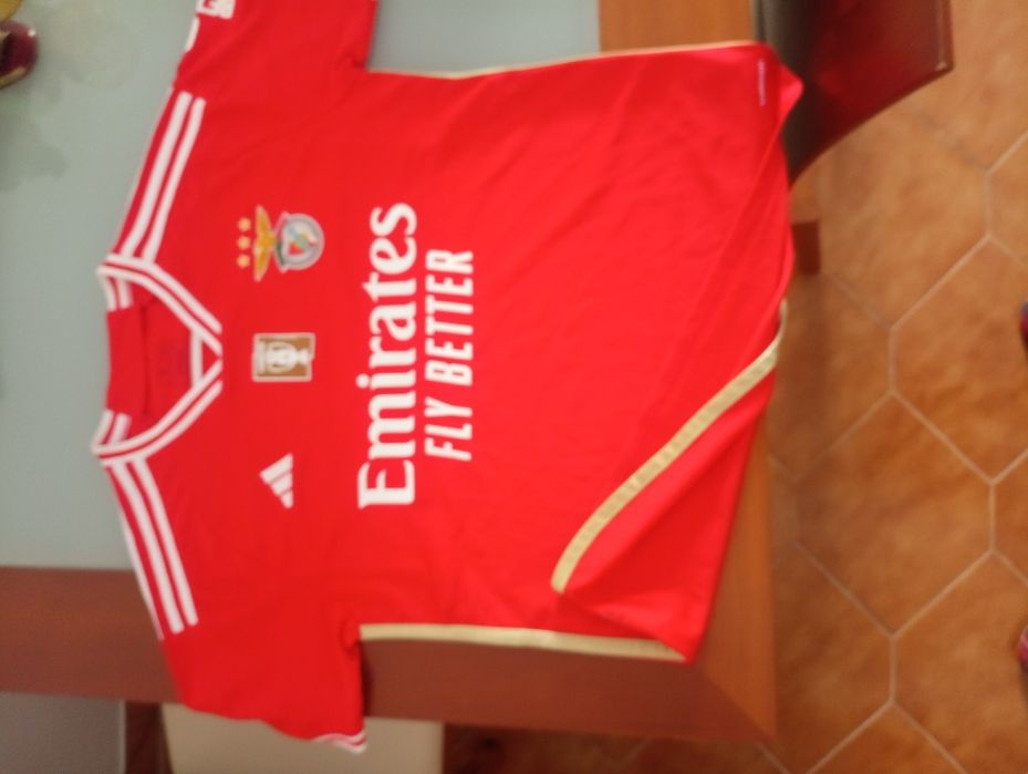 camisola 2023/2024 Benfica campeão 2022-2023  - Emirate Fly Better - Sagres - Tamanho M - NOVA