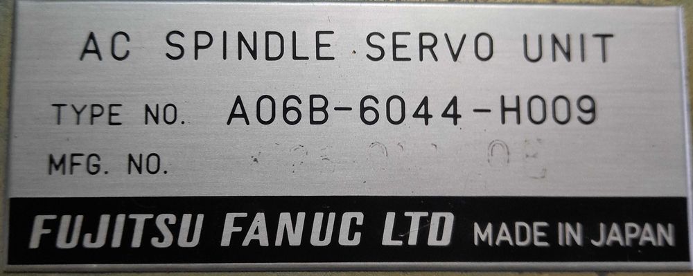 Fanuc A06B-6044-H009 Servo Drive para Spindle