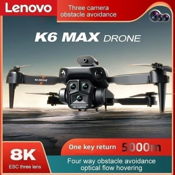 Drone K6 MAX com 3 cameras frontais 4K