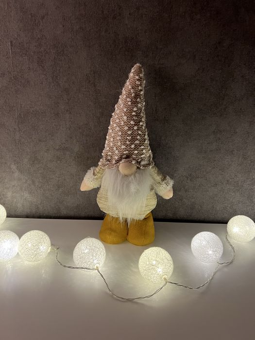 Різдвяні гноми 60см - святковий декор,новорічна прикраса, пара гномів