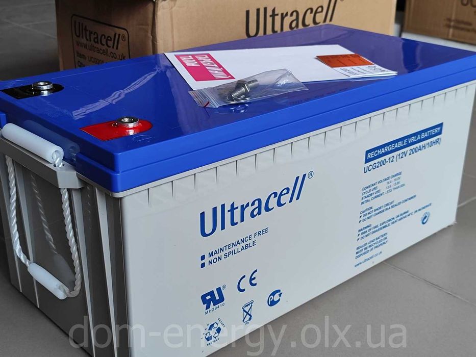 Акумулятор UCG 200-12 Ah Ач 12V В гелевый для ИБП ДБЖ бесперебойника