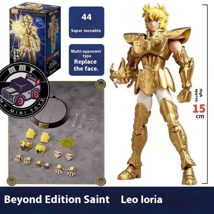 Saint Seiya Gold Saint Leão Aiolia  Figura Montável Blokees Champion Class