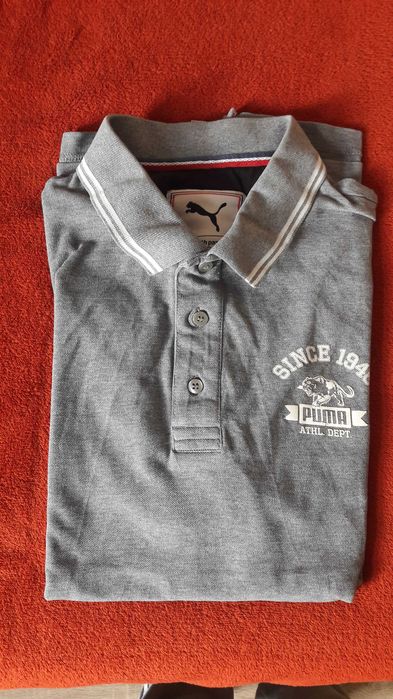 Koszulka polo Puma szara