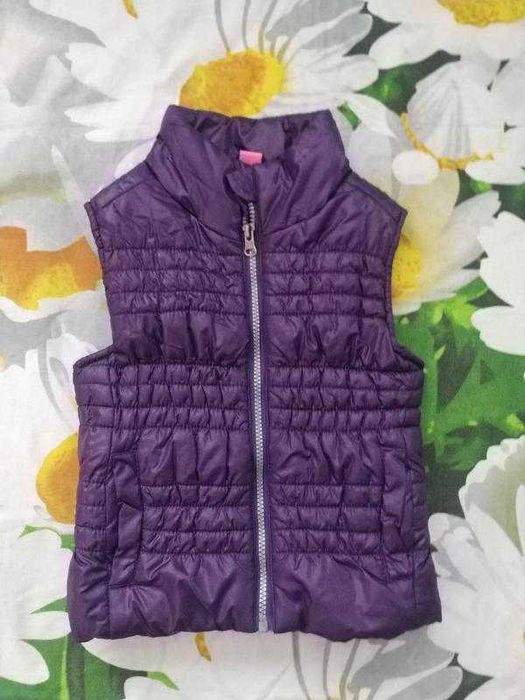 Фіолетова,демісезонна жилетка для дівчинки 3-4 р-dopo dopo