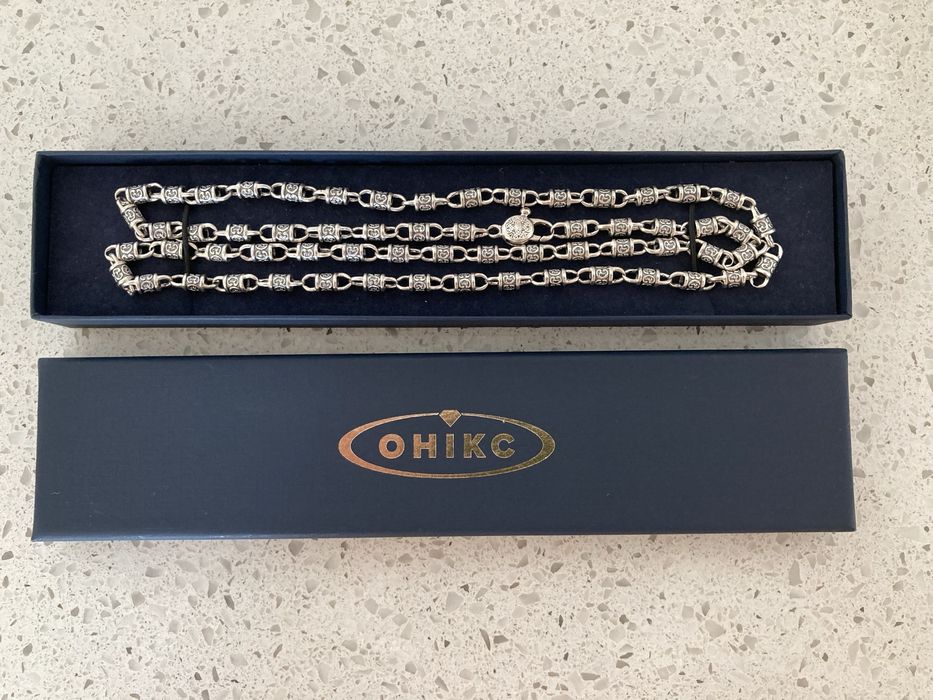 Срібний ланцюжок фантазійне плетення ~38г/72см