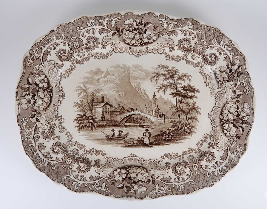 Grande travessa Inglesa Séc. XIX - 38.5 cm (ref.3)