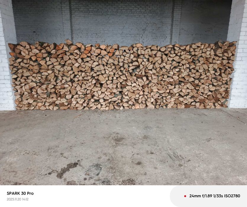 Дубові рубані дрова