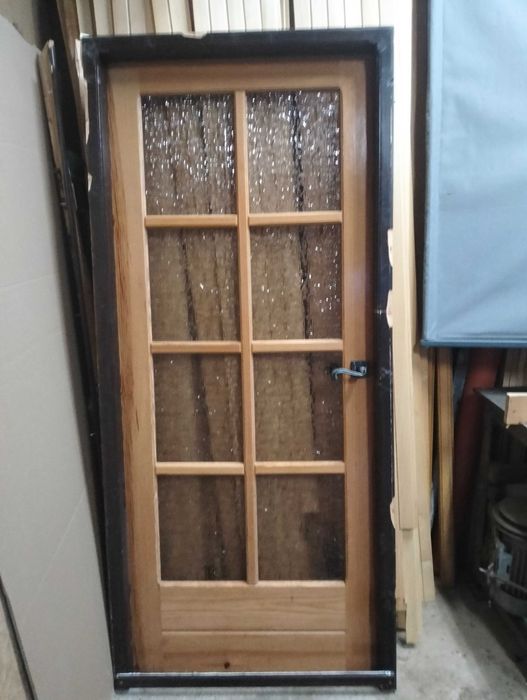 Drzwi wewnętrzne sosnowe z demontażu