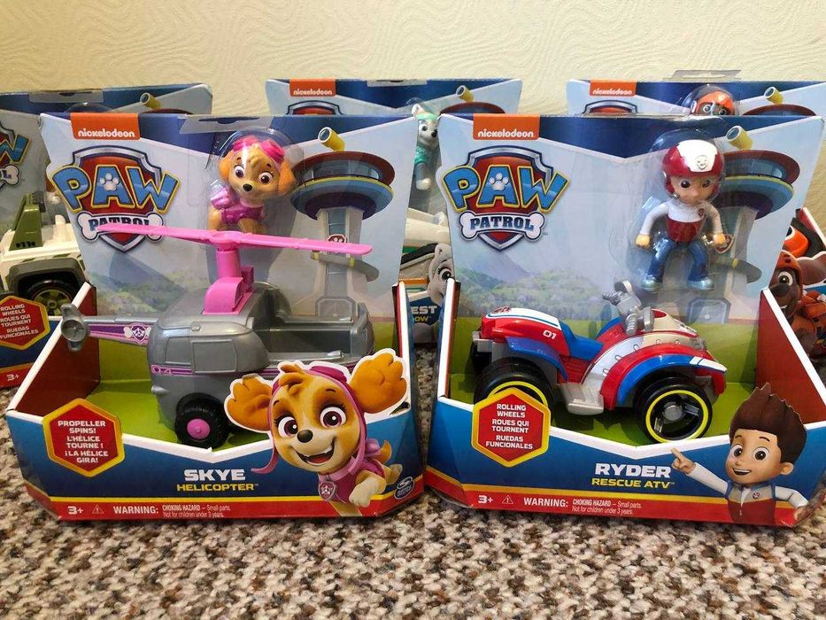 Liberty, Roxi, Boomer, Ryder, Everest, Marshall, Skye, Rubble, Rocky..