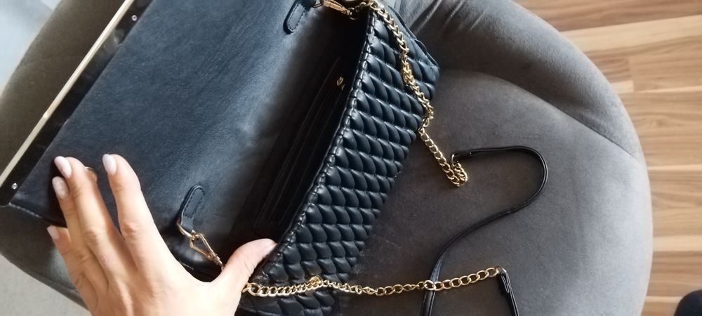 ładna torebka pikowana orsay  łańcuszek