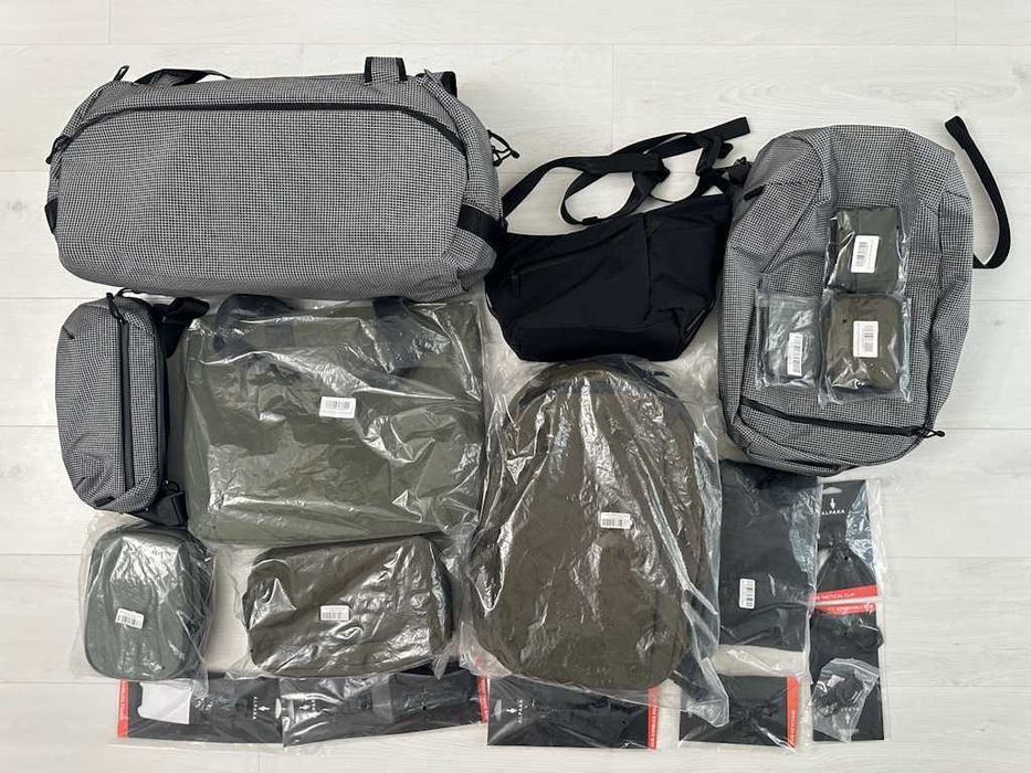 Сумки Alpaka (momentum, Flow satchel, metro backpack, go sling, elements tote, zip pouch та ін) + Hub Ecosystem