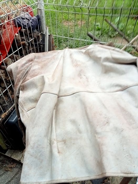 Casaco de cabedal para soldar