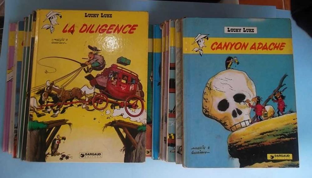 23 álbuns LUCKY LUKE edições francesas capa dura Dargaud anos 70
