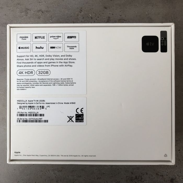 apple tv 4k a1842 - купити теле- та відеотехніку - Ціна на OLX.ua