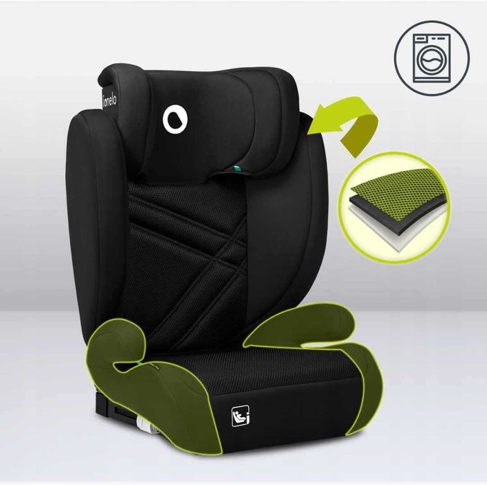 Fotelik Samochodowy Lionelo HUGO I-SIZE 100-150cm ISOFIX 15-36kg.